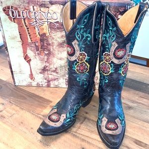 Old Gringo Lucky Stud Cowboy Boots Size 7 B